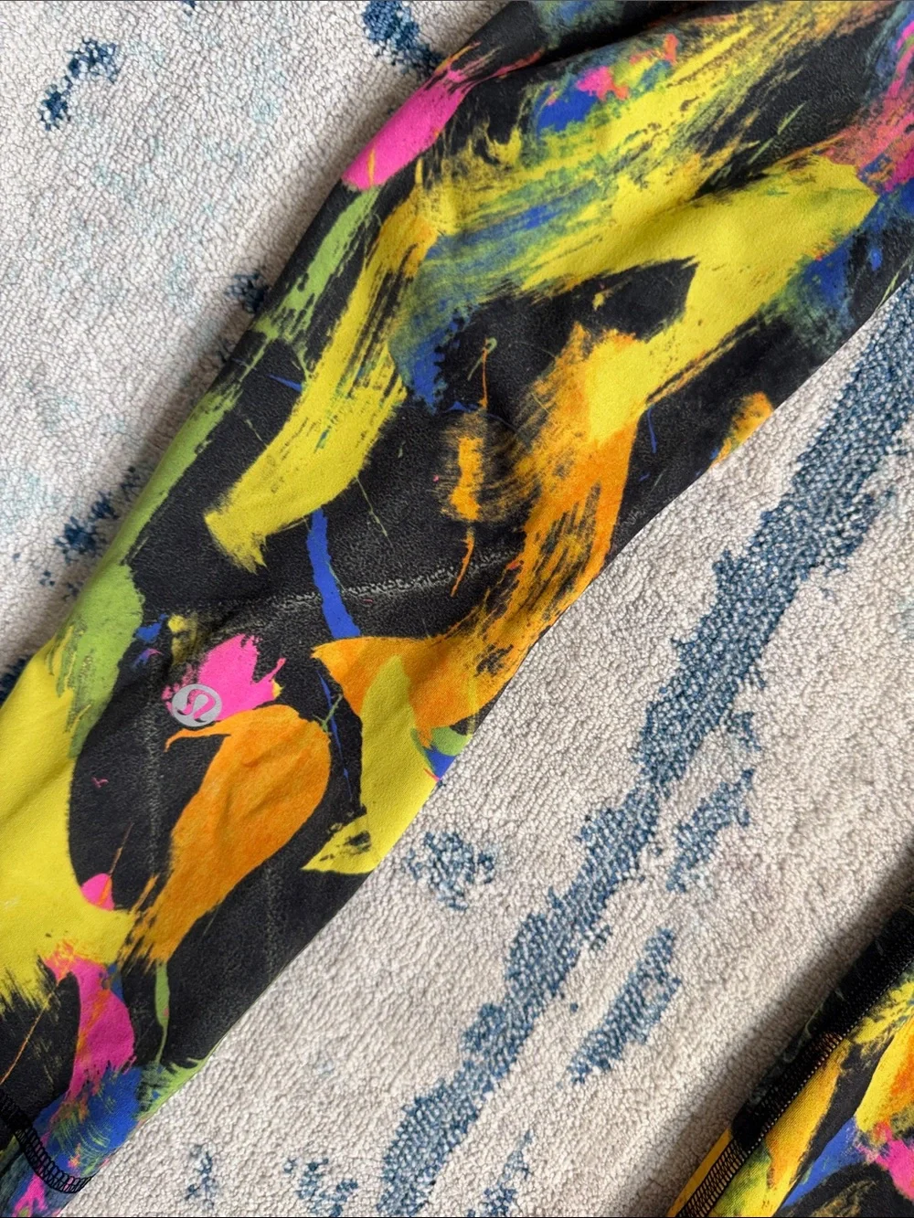lululemon athletica Kids Neon Brushstroke Leggings